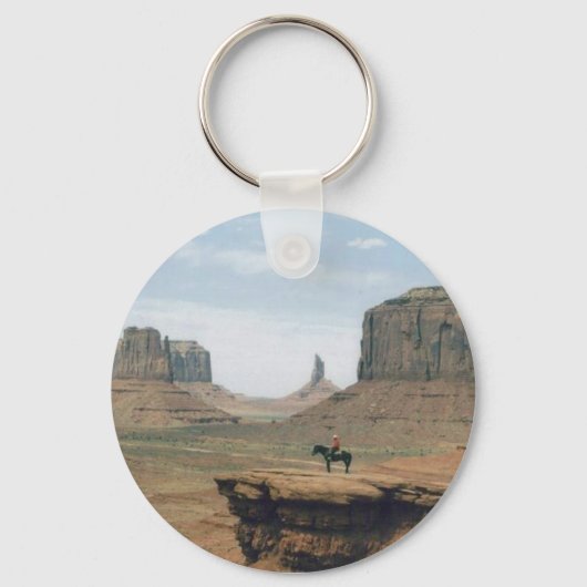 Monument Valley mit Cowboy Schlüsselanhänger (Vorderseite)