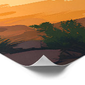 Monument Valley National Park Desert Landscape Poster (Ecke)