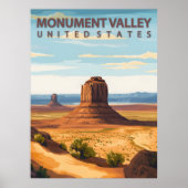 Monument Valley National Park Desert Landscape Poster (Vorne)