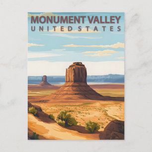 Monument Valley Navajo Nation Vintage Postkarte