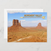 Monument Valley Navajo Tribal Park Postkarte (Vorne/Hinten)