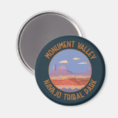 Monument Valley Navajo Tribal Park Vintag Magnet (Vorderseite/Rückseite)