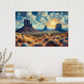 Monument Valley Ölgemälde Poster (Küche)