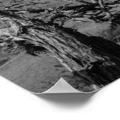 Monument Valley Schwarz-Weiß Poster (Ecke)