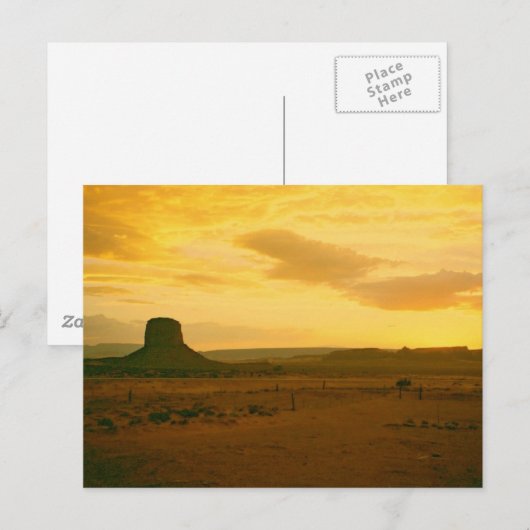 Monument Valley-Szene 01 Postkarte (Vorne/Hinten)