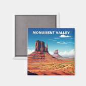 Monument Valley Travel Navajo Nation butte Magnet (Vorderseite/Rückseite)