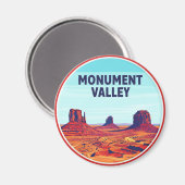 Monument Valley Travel Navajo Nation Road Magnet (Vorderseite/Rückseite)