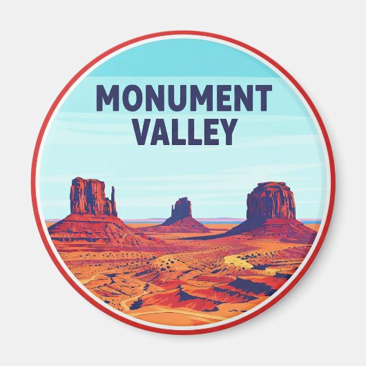 Monument Valley Travel Navajo Nation Road Magnet (Vorne)