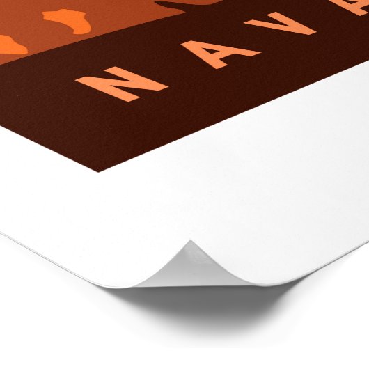 Monument Valley Travel Poster Print (Ecke)