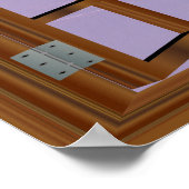 Monument Valley USA Imitate Fensteransicht Winter Poster (Ecke)