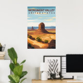 Monument Valley USA Travel Iconic Mitten Buttes Poster (Heimbüro)