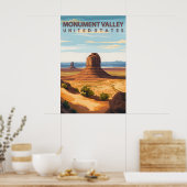 Monument Valley USA Travel Iconic Mitten Buttes Poster (Küche)