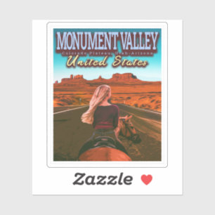 MONUMENT VALLEY - UTAH - ARIZONA - VEREINIGTE STAA AUFKLEBER