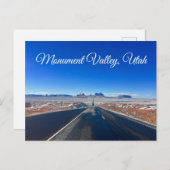 Monument Valley Utah Foto Postkarte (Vorne/Hinten)