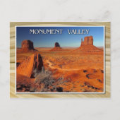 Monument Valley, Utah und Arizona Postkarte (Vorderseite)