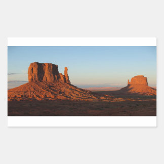 Monument Valley Utah Wüste Rock Formation Rechteckiger Aufkleber