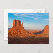 Monument Valley Utah Wüstenfäuste mit Panoramablic Postkarte (Vorne/Hinten)