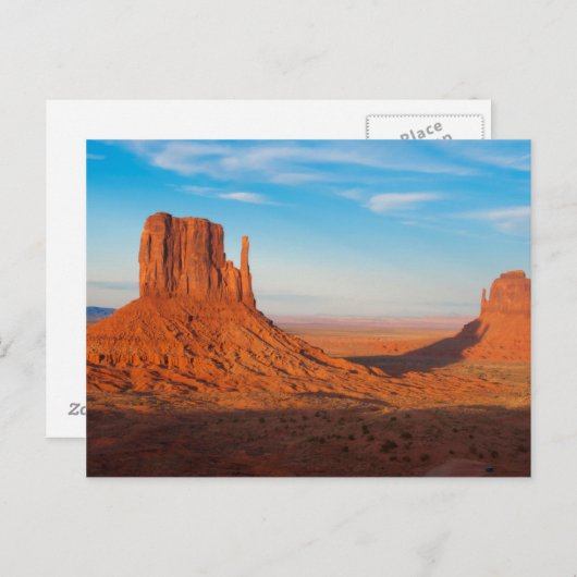 Monument Valley Utah Wüstenfäuste mit Panoramablic Postkarte (Vorne/Hinten)
