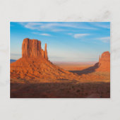Monument Valley Utah Wüstenfäuste mit Panoramablic Postkarte (Vorderseite)
