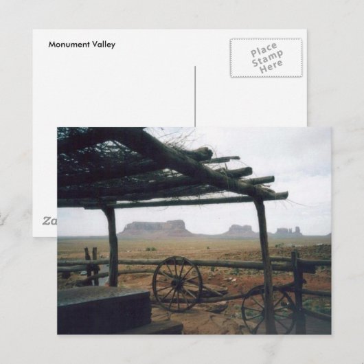 Monument Valley View Postkarte (Vorne/Hinten)