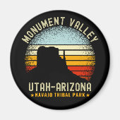 Monument Valley Vintage Landscape Utah Magnet (Vorne)