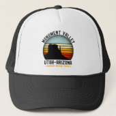 Monument Valley Vintage Landscape Utah Truckerkappe (Vorderseite)
