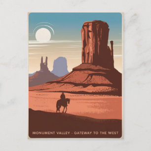 Monument Valley Vintage Postkarte