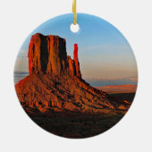 Monument Valley Weihnachten Keramik Ornament (Hinten)