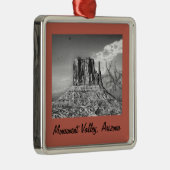 Monument Valley Weihnachtsbogen Gerahmt Ornament Aus Metall (Rechts)