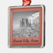 Monument Valley Weihnachtsbogen Gerahmt Ornament Aus Metall (Links)