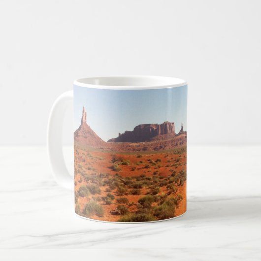 Monument Valley Wüste Foto Utah Kaffeetasse (Vorderseite Links)