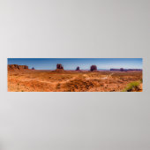 Monument Valley Wüste Panorama Poster (Vorne)
