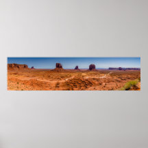 Monument Valley Wüste Panorama Poster