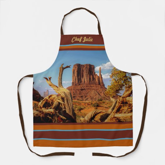 Monument Valley Wüste Südwest Print Schürze (Vorderseite)