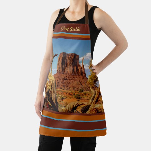 Monument Valley Wüste Südwest Print Schürze (InSitu)