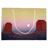 Monument Valley, Yoshida, Woodcut Große Geschenktüte (Rückseite)