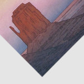 Monument Valley, Yoshida, Woodcut Seidenpapier (Detail)