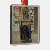 Monument zu William Shakespeare c.1616-23 Silbernes Ornament (Rechts)