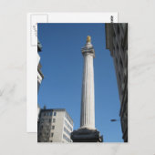 Monument zum großen Feuer von London Postkarte (Vorne/Hinten)