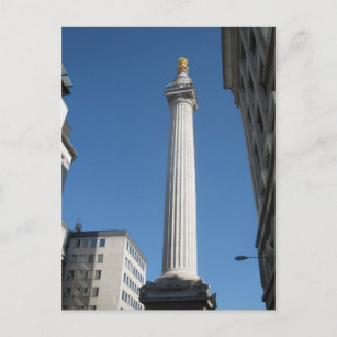 Monument zum großen Feuer von London Postkarte