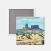 Monumental Alter Westen Vintag Magnet (Vorderseite/Rückseite)