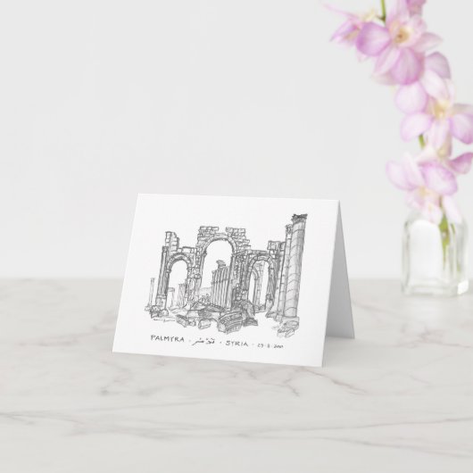 Monumental Arch, Palmyra, Syrien Karte (Orchidee)