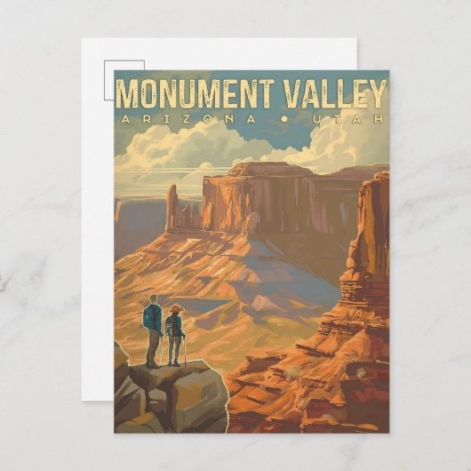 Monumental, Arizona Vintag Postkarte (Vorne/Hinten)