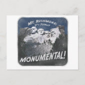Monumental Berg Rushmore Postkarte (Vorderseite)