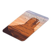 Monumental Navajo Tribal Park Vintag Magnet (Linke Seite)