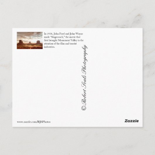 Monumental Postkarte (Rückseite)