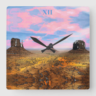 Monumental Quadratische Wanduhr