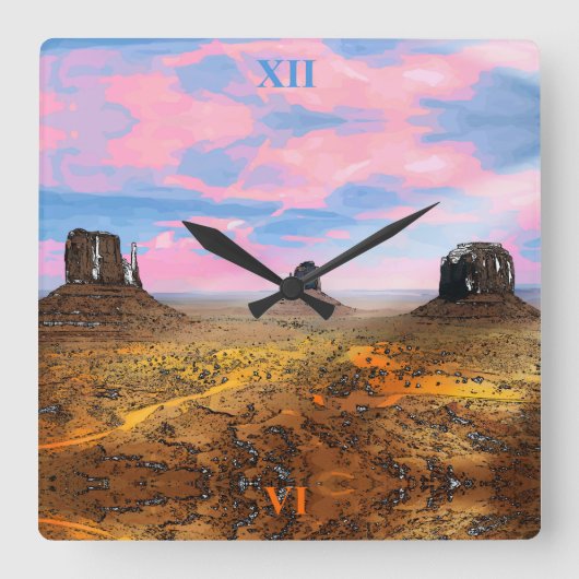 Monumental Quadratische Wanduhr (Vorderseite)