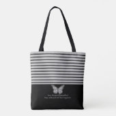 Monumental-Schmetterling-Tragetasche Tasche (Rückseite)