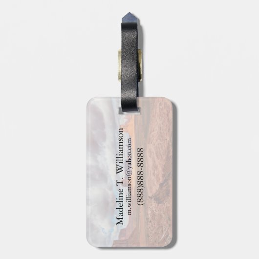 Monumentallandschaft, AZ Gepäckanhänger (Rückseite vertikal)